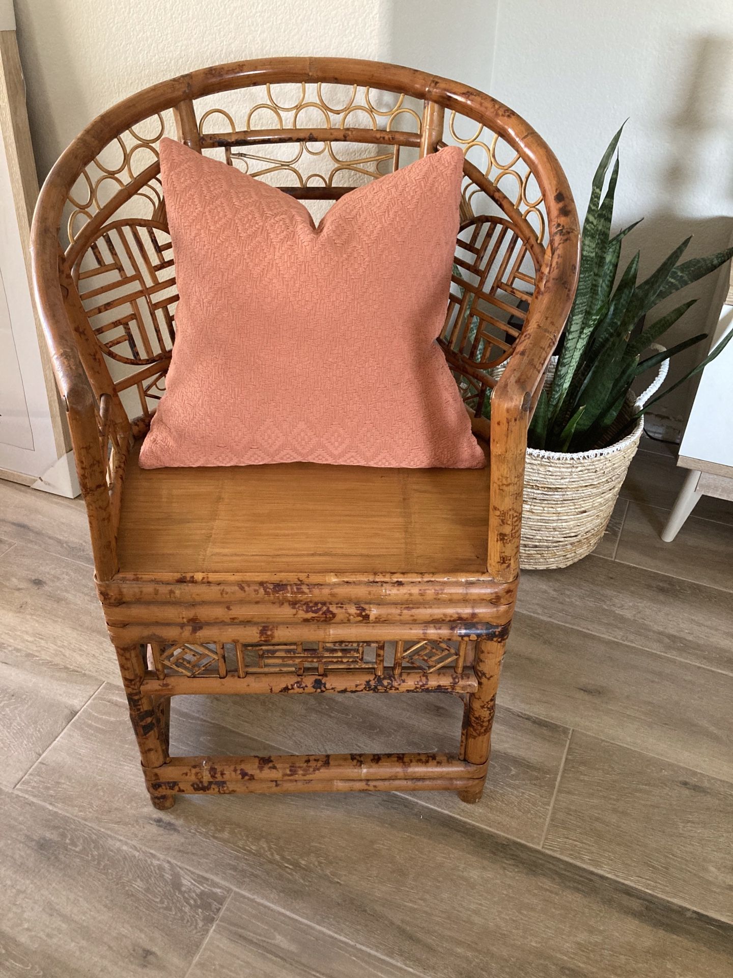 Boho Style Wicker Chair