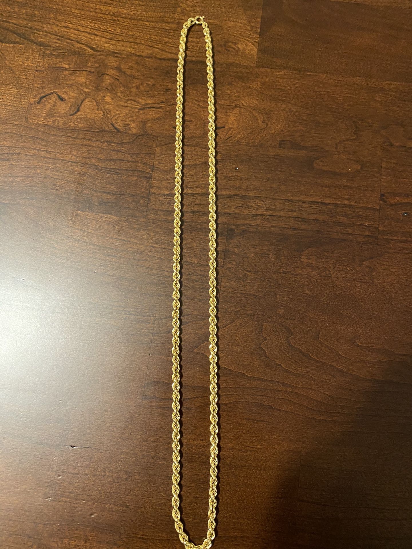 18k gold rope chain