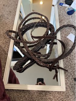 Large leather  whip