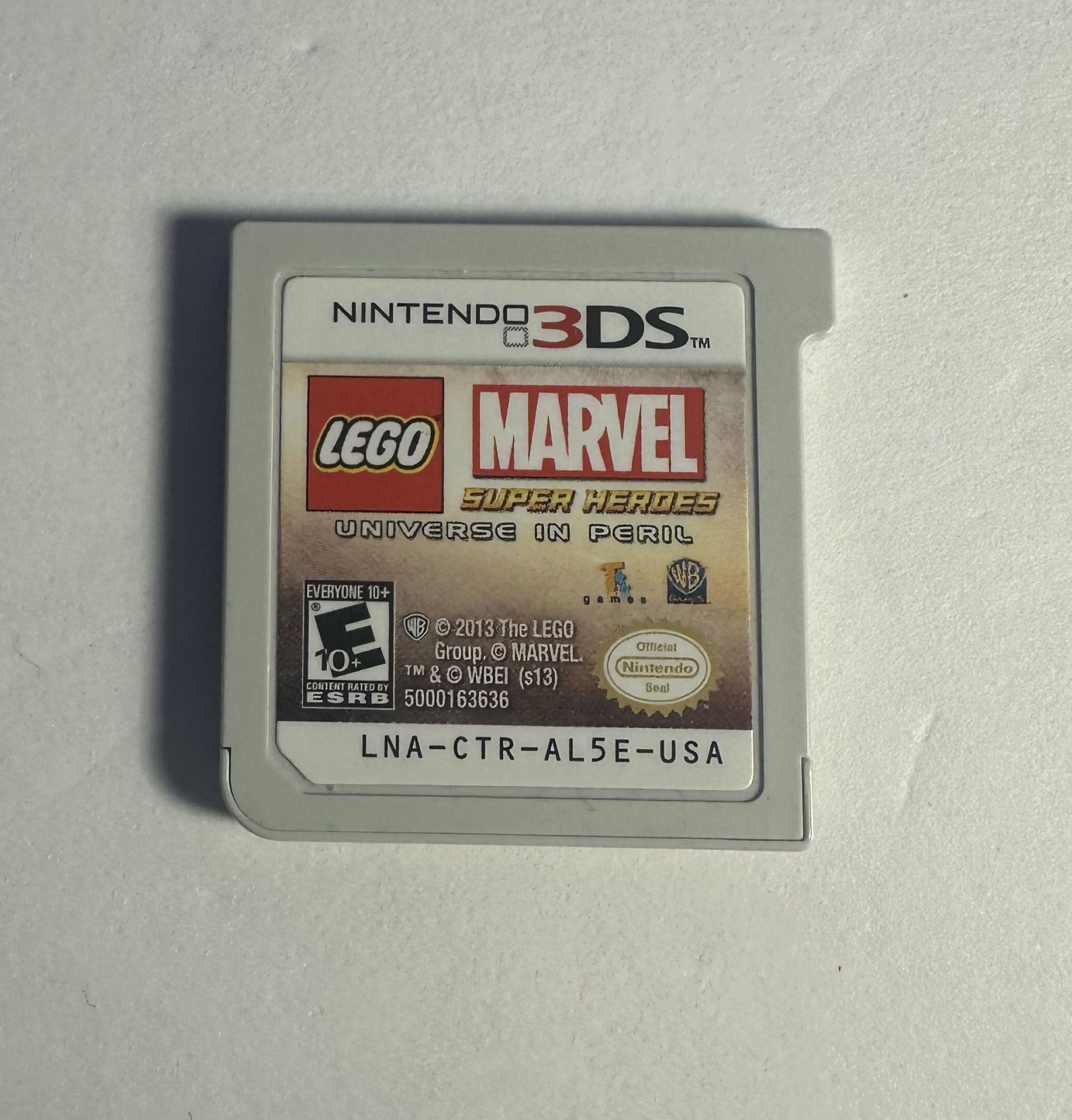 LEGO Marvel Super Heroes - Universe in Peril (Nintendo 3DS, 2013) Game Only **TESTED 