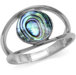 Sterling Silver Abalone Ring 