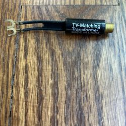 Vtg. TV  Matching Transformer, Cable, Twin Lead Connector