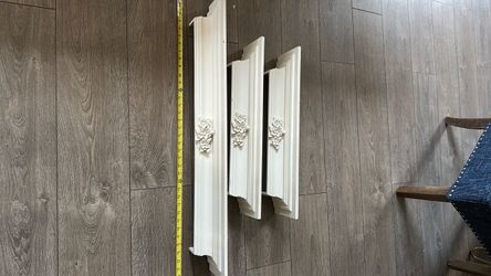 Wall shelves. White