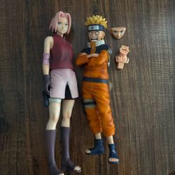 Naruto and Sakura collectibles