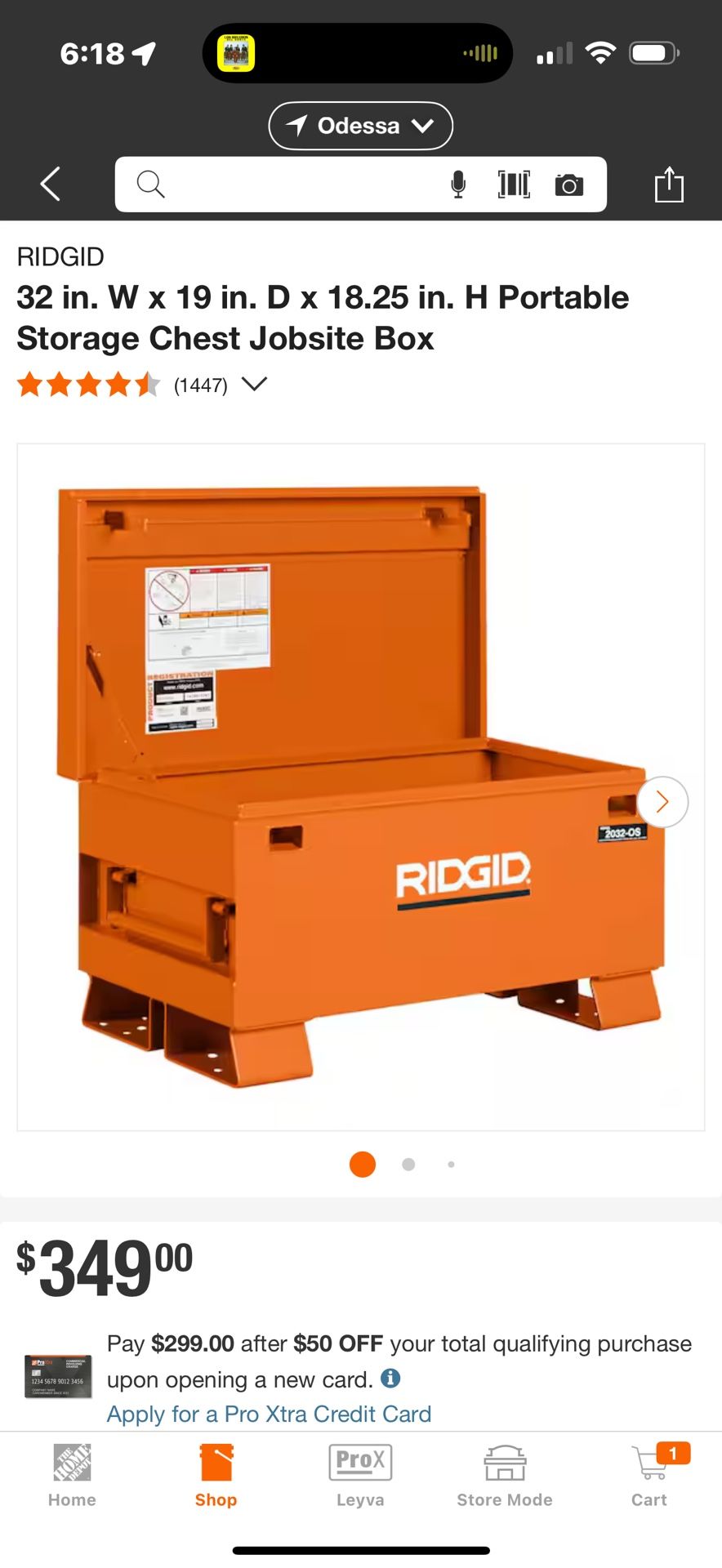 Ridgid Tool Box. 32R-OS