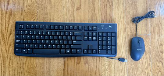 Logitech K120 Wired Keyboard & Mouse Combo – Excellent Condition