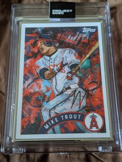 Topps Project 2020 Mike Trout by Andrew Thiele Artist Proof