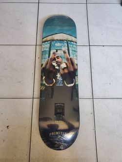 Skateboard (RARE) Mike Miller x Primitive Skateboarding 2Pac "Against the World" 8.1" Skate Deck