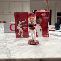 Nolan Schanuel Angels Bobble head Collectible 
