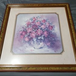 Framed Floral Print - "Roses, Roses, Roses" by Julia Crainer