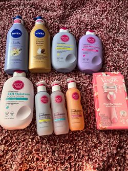 Nivea & EOS Body Lotion Bundle with Gillette Venus Razor