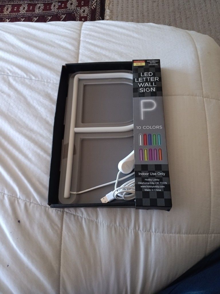 LED Letter Wall Sign 10 Colors