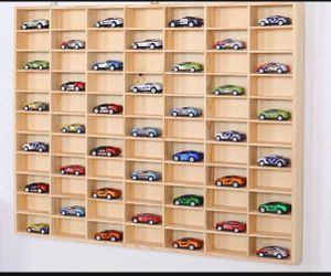 Wooden Car Model Display Case Wall Display Shelf for Model Matchbox Toy Storage