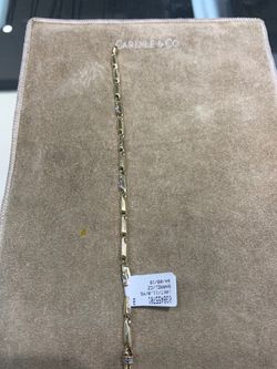 10KT Gold Bracelet with CZ