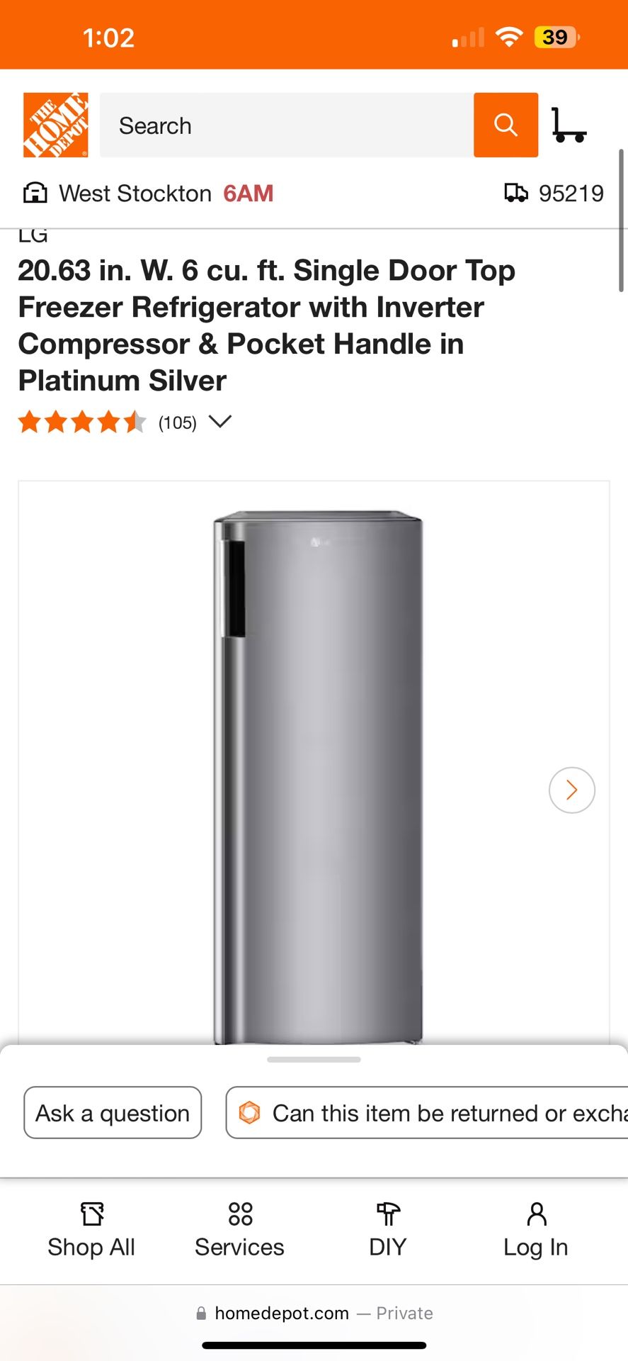 Mini fridge LG *BRAND NEW*