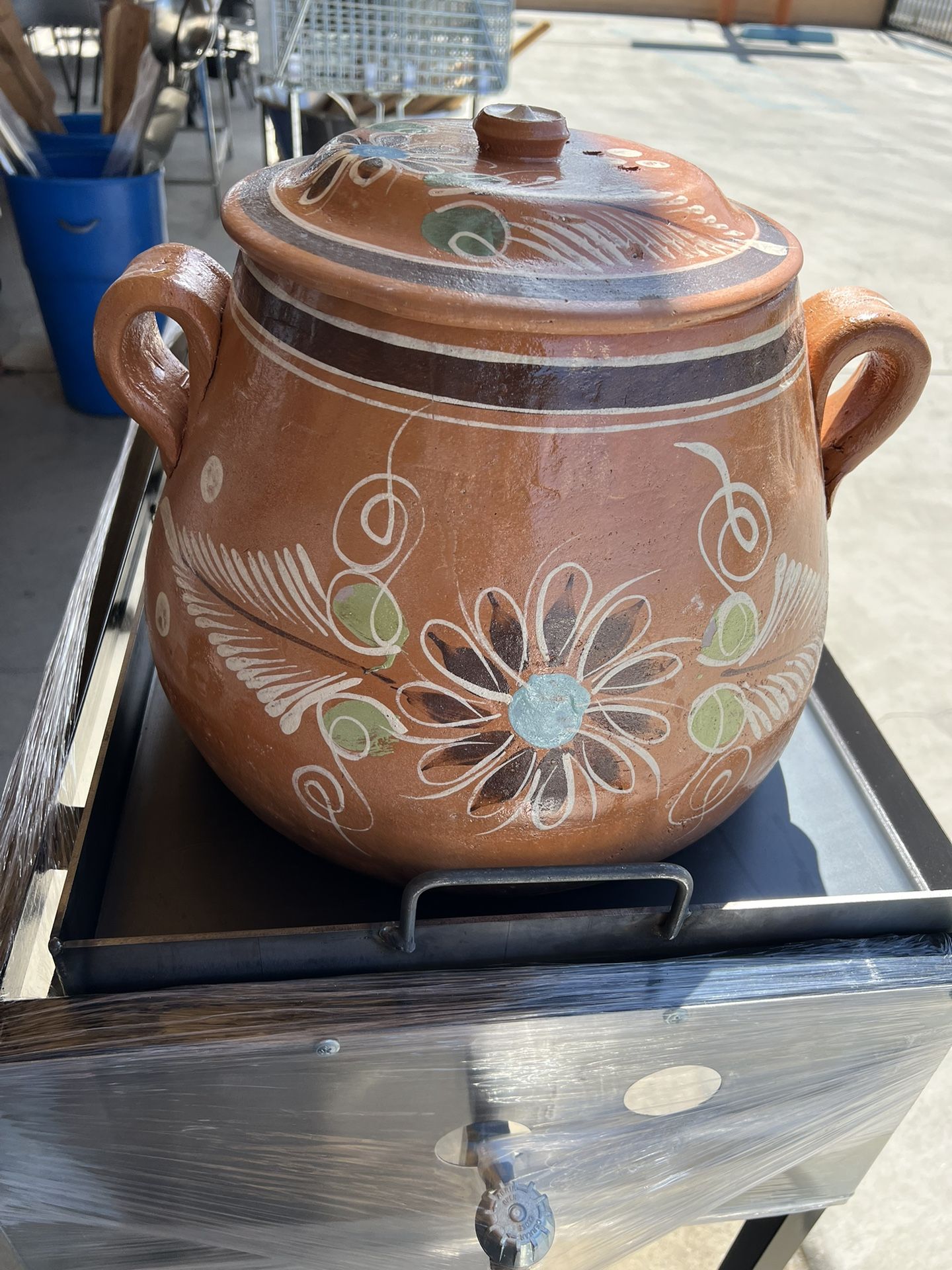 Olla Grande Para Los Frijoles! Olla De Barro Extra Grande Para Los