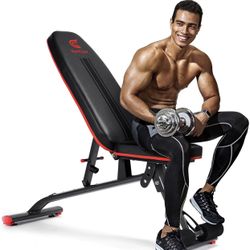 GymCope Decline Bench Adjustable Exercise Bench for Home Gym