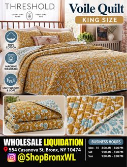 Threshold Voile Quilt King Size