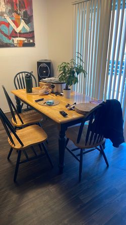 Dining set table and chairs