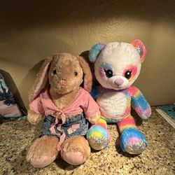 Build-a-Bear Bunny And Bear With Accessories 