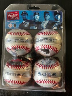factory-sealed Rawlings 2002 Collector's Series Baseball 4-Pack