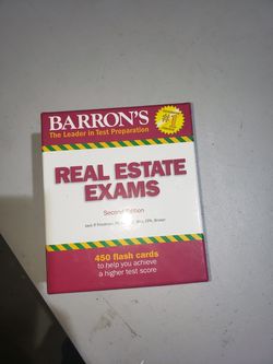 Barron Real Estate exam cards