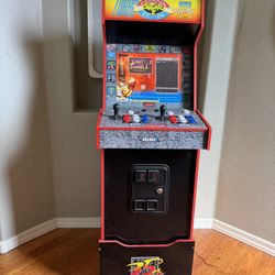 ARCADE  Capcom Street Fighter II Champion Turbo Legacy Edition Arcade Game Machine with Riser, Red, Large