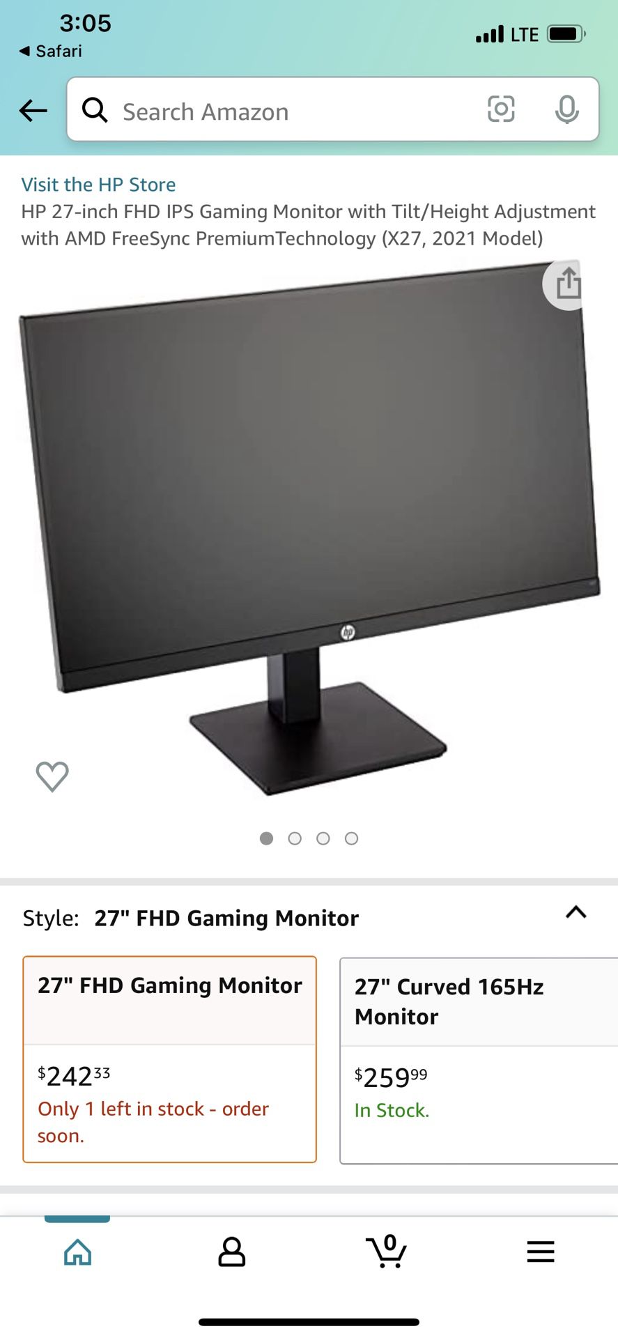 HP 27”inch Monitor for Sale in Bayonne, NJ OfferUp