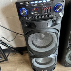 Bluetooth Speaker With Microphone In Box Radio USB 