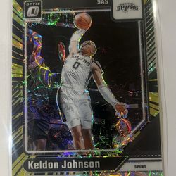 2024-25 Donruss Optic Keldon Johnson Spurs #161 Prizm /75 🔥🔥😱💯💪🙌🏀🐐