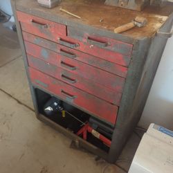 All Metal Tool Box On Wheel 