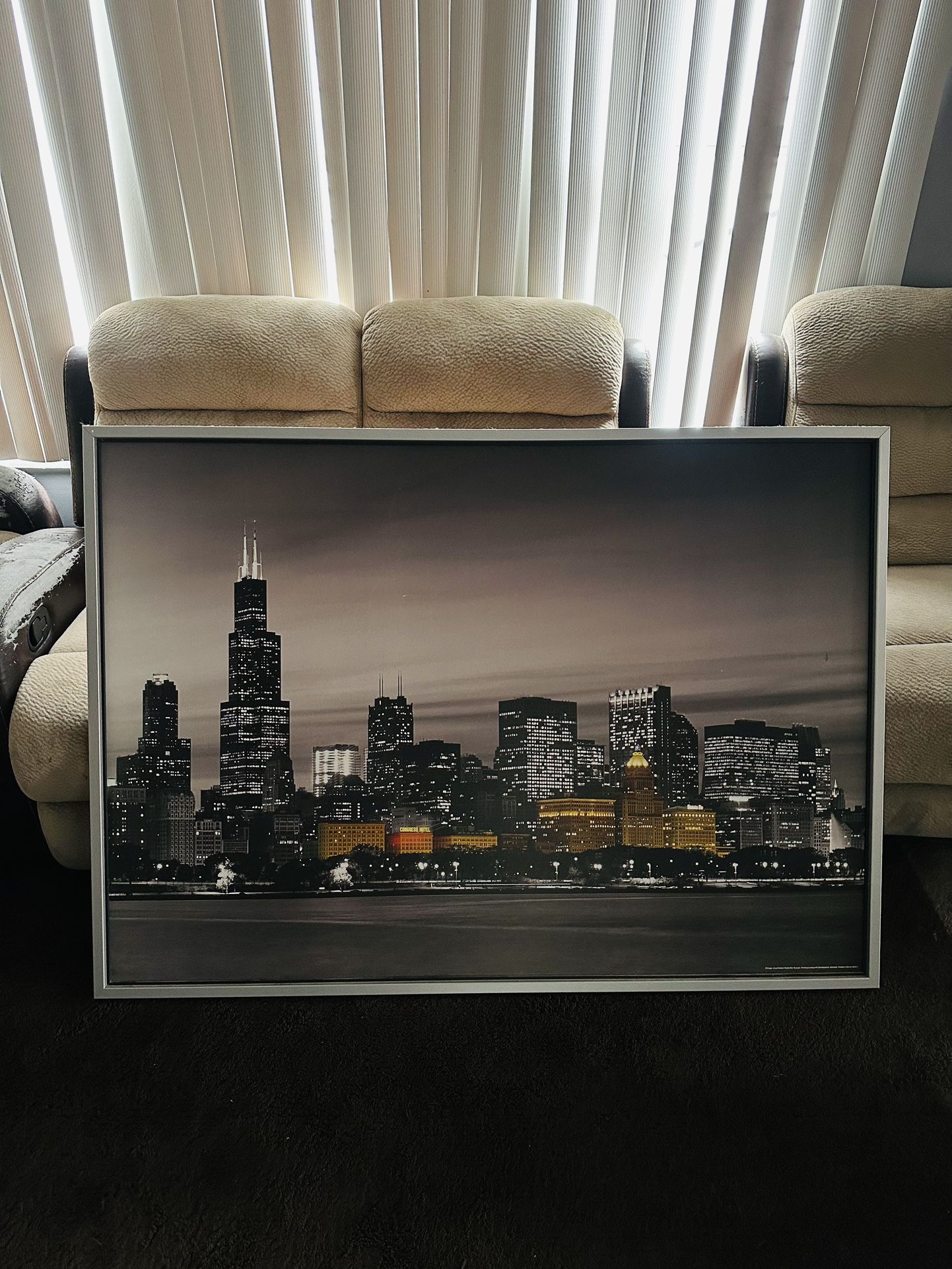 HUGE CHICAGO SKYLINE FRAME