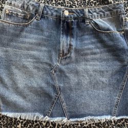 Kensie Blue Jean Skirt Size 8