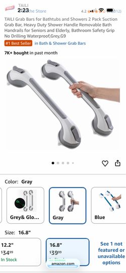 Grab bars for bathtubs and showers-2pack