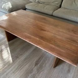 West Elm Pottery Barn Anton Mango Wood Coffee Table 