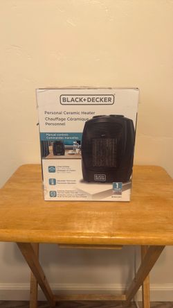 Black+Decker: Personal Ceramic Heaters (BRAND NEW)