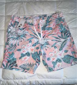 Short for men Denim and flower
