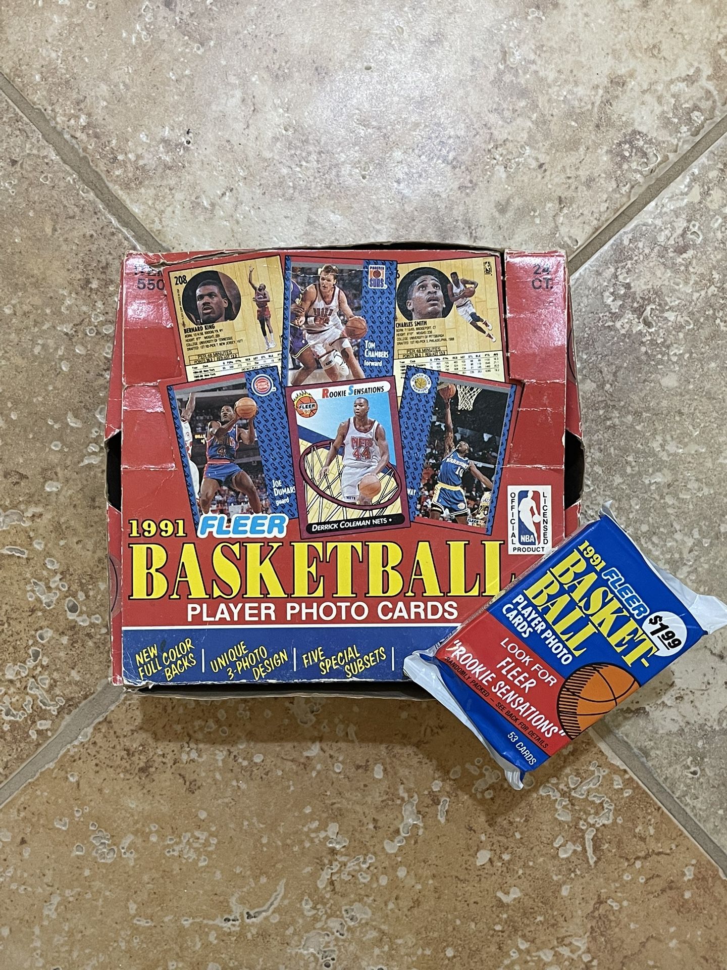 1991 FLEER Basketball Single Pack