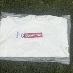 White Supreme Box Hoodie 
