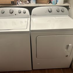 Whirlpool washer and dryer