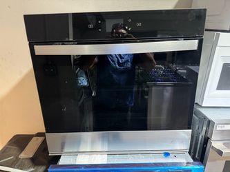 Built-In Wall Oven Black Glass Stainless Steel
