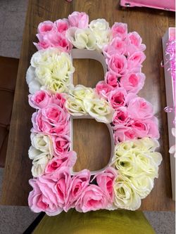 letras para decorar con flores o dulces
