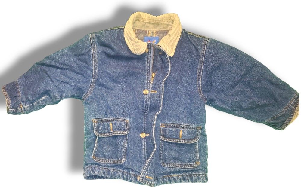 Carters Boy Jean Jacket 4t Toddler Coat Blue Heavy Winter Classic Warm