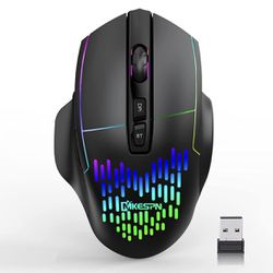 VEGCOO (Bluetooth + 2.4G) Silent Click Rechargeable Wireless Mouse