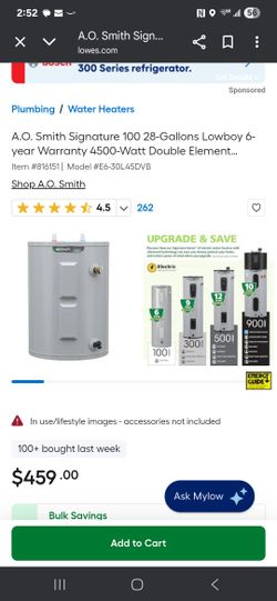 AO Smith Water Heater 30gallon Electric New In Box 