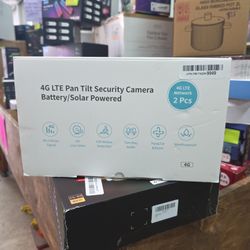 4G LTE Pan Tilt Security Camera Battery/solar Powered- 2 Pcs 
