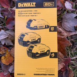 Dewalt Batteries 3 Pack (brand New)360$ Value Need Gone Tonight