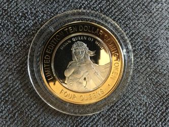 Four Queens "Dawn Queen of Winter" silver strike casino token