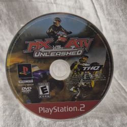MX vs ATV Unleashed Playstation 2 (THQ, 2005) Game Disc Only