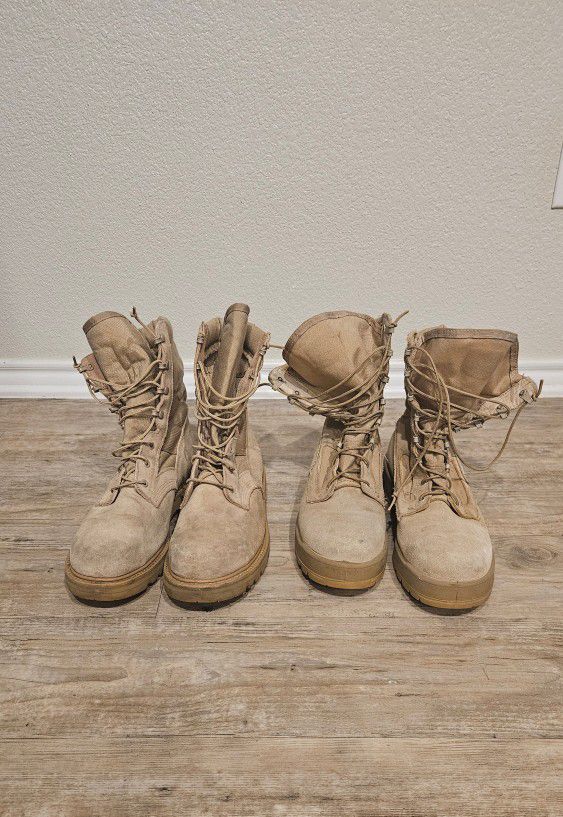 Men's Military Steel Toe Boots 9.5 & 10 